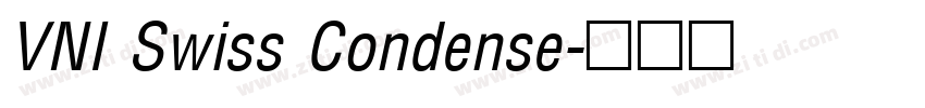 VNI Swiss Condense字体转换